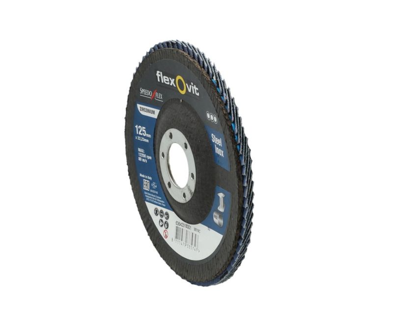 Flexovit Speedoflex lamellrondell konisk K60 125 x 22 mm – 10 stk